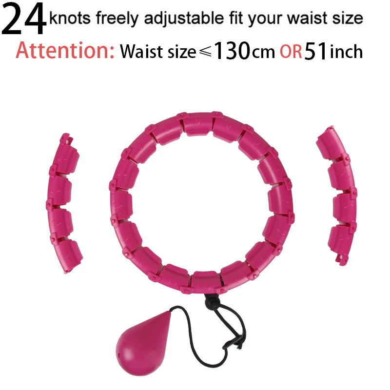 Adjustable Hoola Massage Fitness Hoop for Weight Loss: 32/20/24/28 Section Design for Ultimate Waist Training