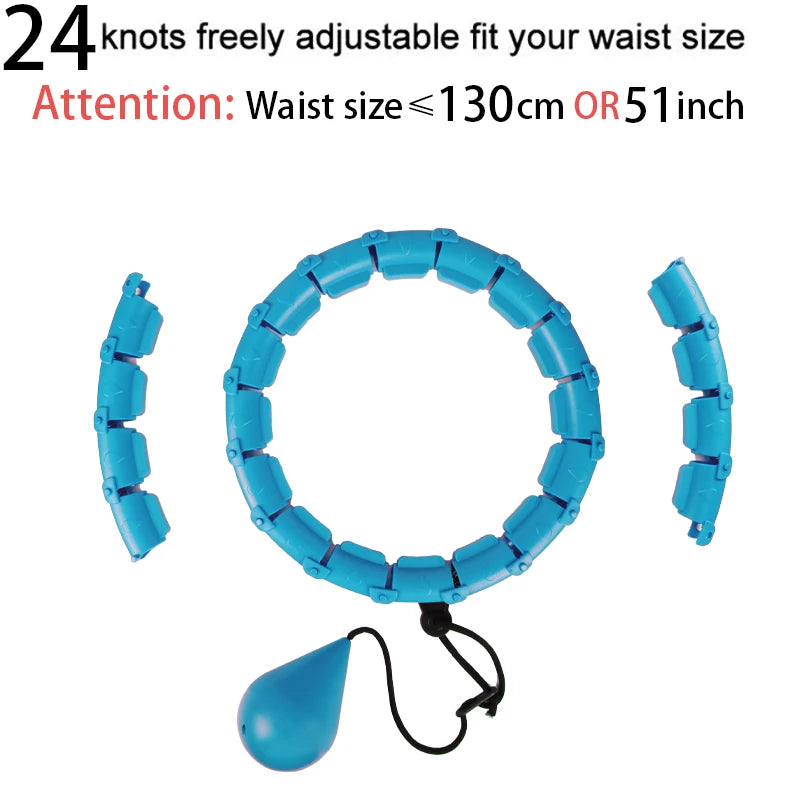 Adjustable Hoola Massage Fitness Hoop for Weight Loss: 32/20/24/28 Section Design for Ultimate Waist Training