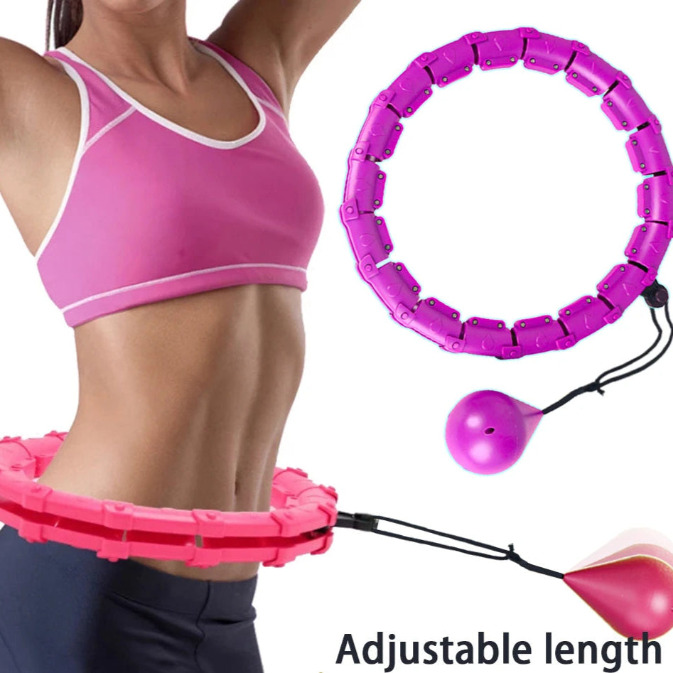 Adjustable Hoola Massage Fitness Hoop for Weight Loss: 32/20/24/28 Section Design for Ultimate Waist Training