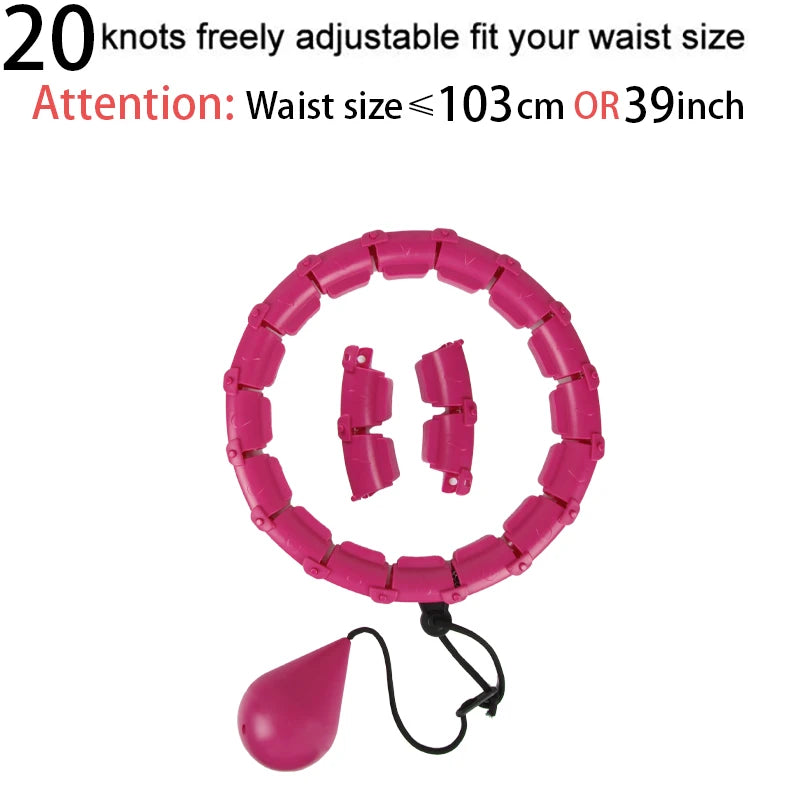 Adjustable Hoola Massage Fitness Hoop for Weight Loss: 32/20/24/28 Section Design for Ultimate Waist Training