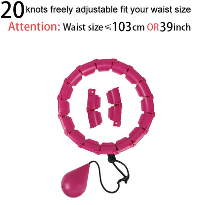 Adjustable Hoola Massage Fitness Hoop for Weight Loss: 32/20/24/28 Section Design for Ultimate Waist Training