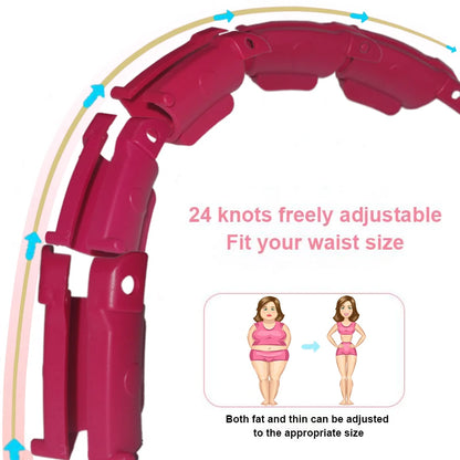 Adjustable Hoola Massage Fitness Hoop for Weight Loss: 32/20/24/28 Section Design for Ultimate Waist Training