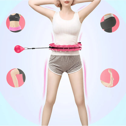 Adjustable Hoola Massage Fitness Hoop for Weight Loss: 32/20/24/28 Section Design for Ultimate Waist Training