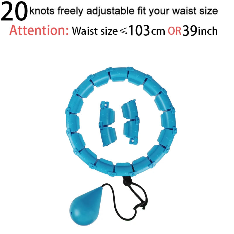 Adjustable Hoola Massage Fitness Hoop for Weight Loss: 32/20/24/28 Section Design for Ultimate Waist Training