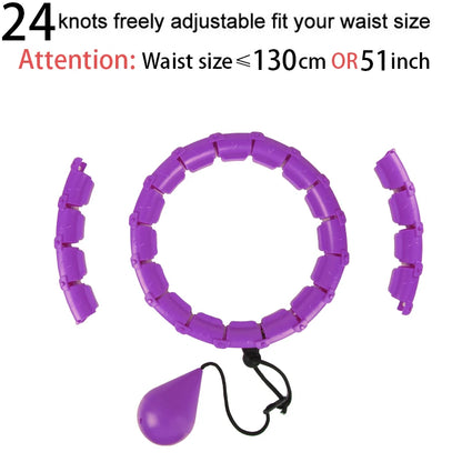 Adjustable Hoola Massage Fitness Hoop for Weight Loss: 32/20/24/28 Section Design for Ultimate Waist Training